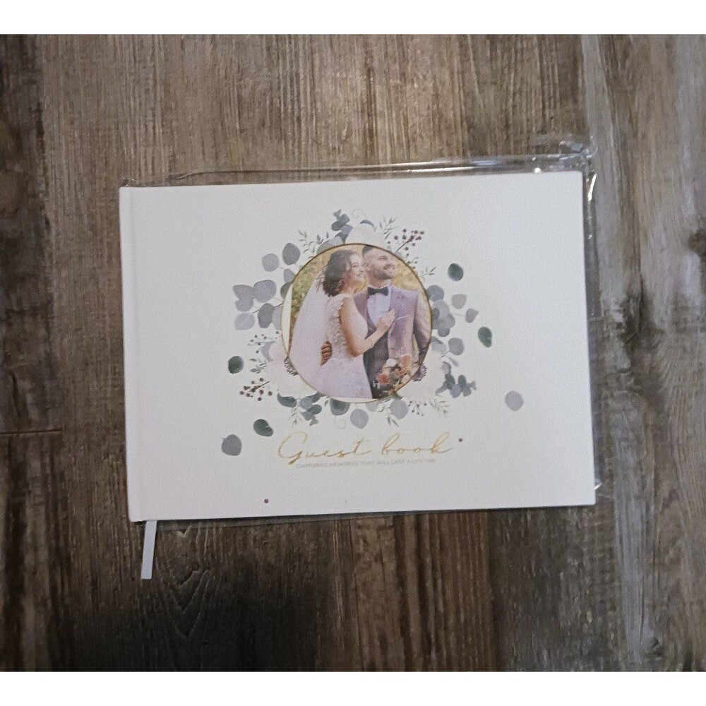 Linen Hard Cover Guest Sign Book